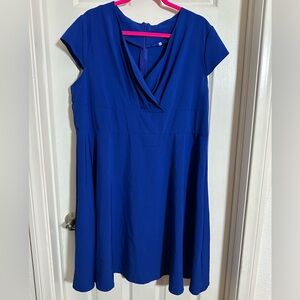 Women's Plus Size Blue Dress